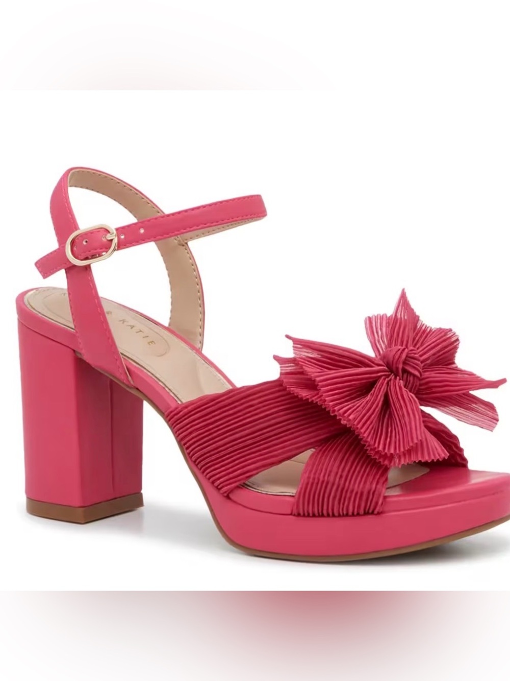 Kelly & Katie Heather Platform Evening Sandal in Fuchsia - size 9.5